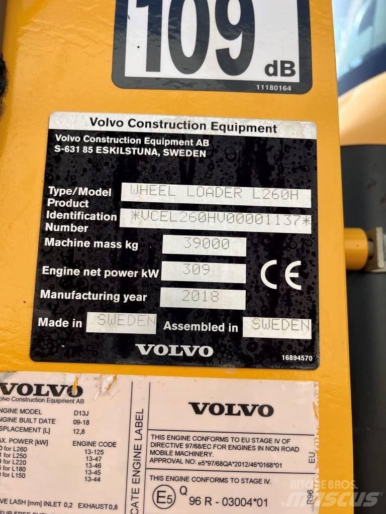 Volvo L260H Carregadeiras de rodas