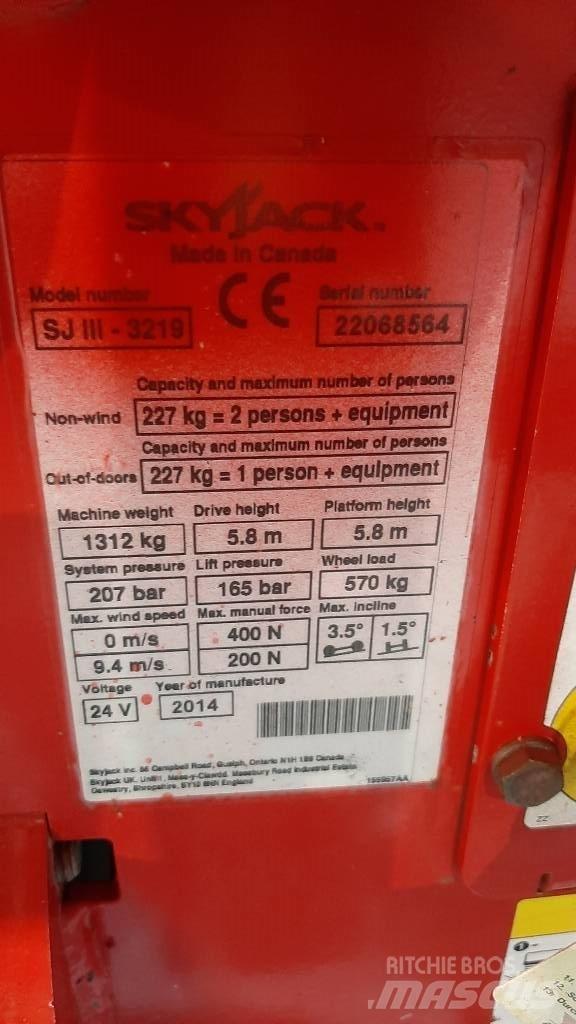 SkyJack SJIII 3219 Elevadores de tesoura