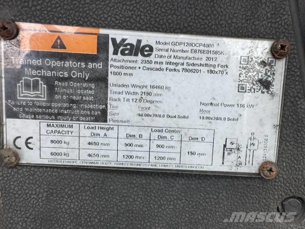 Yale GDP120 Empilhadores Diesel
