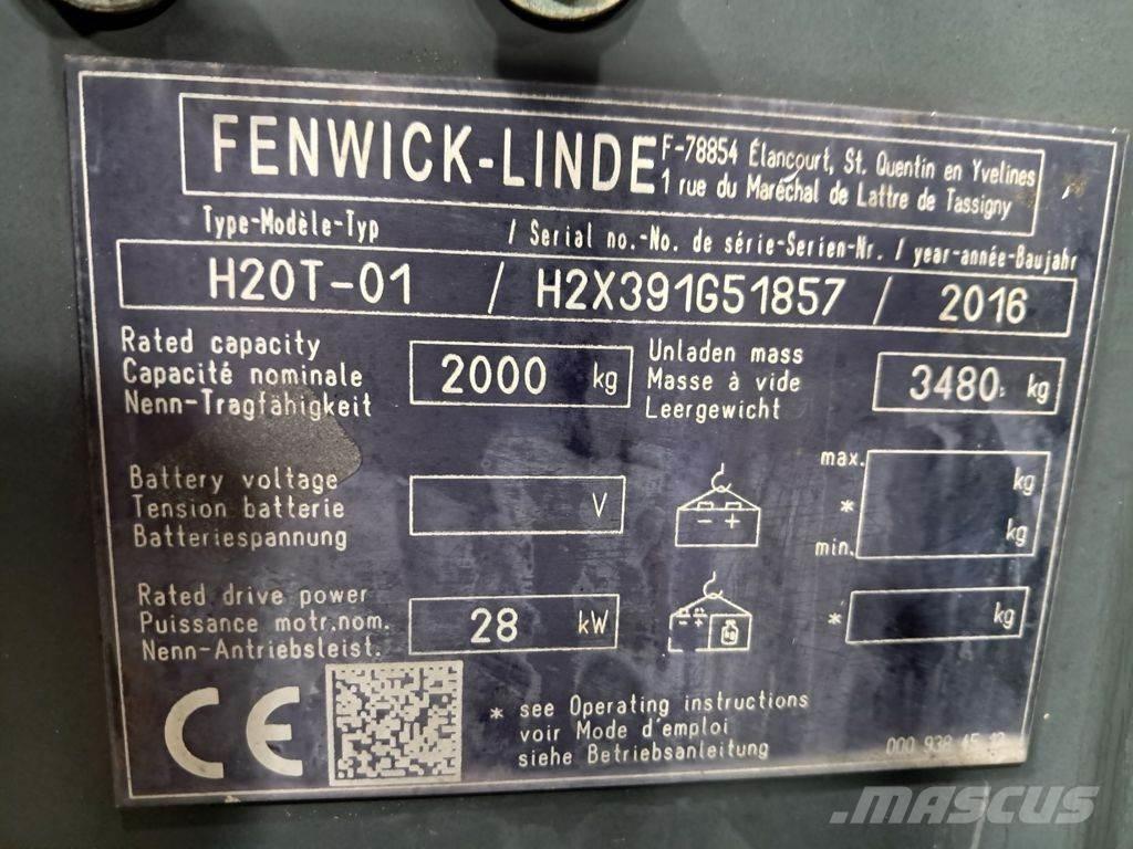 Linde H20T-01 Empilhadores a gás