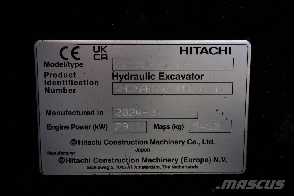 Hitachi ZX 55 U-6P Miniescavadeiras