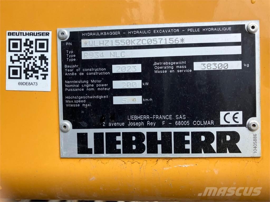 Liebherr R934 Escavadeiras de esteiras