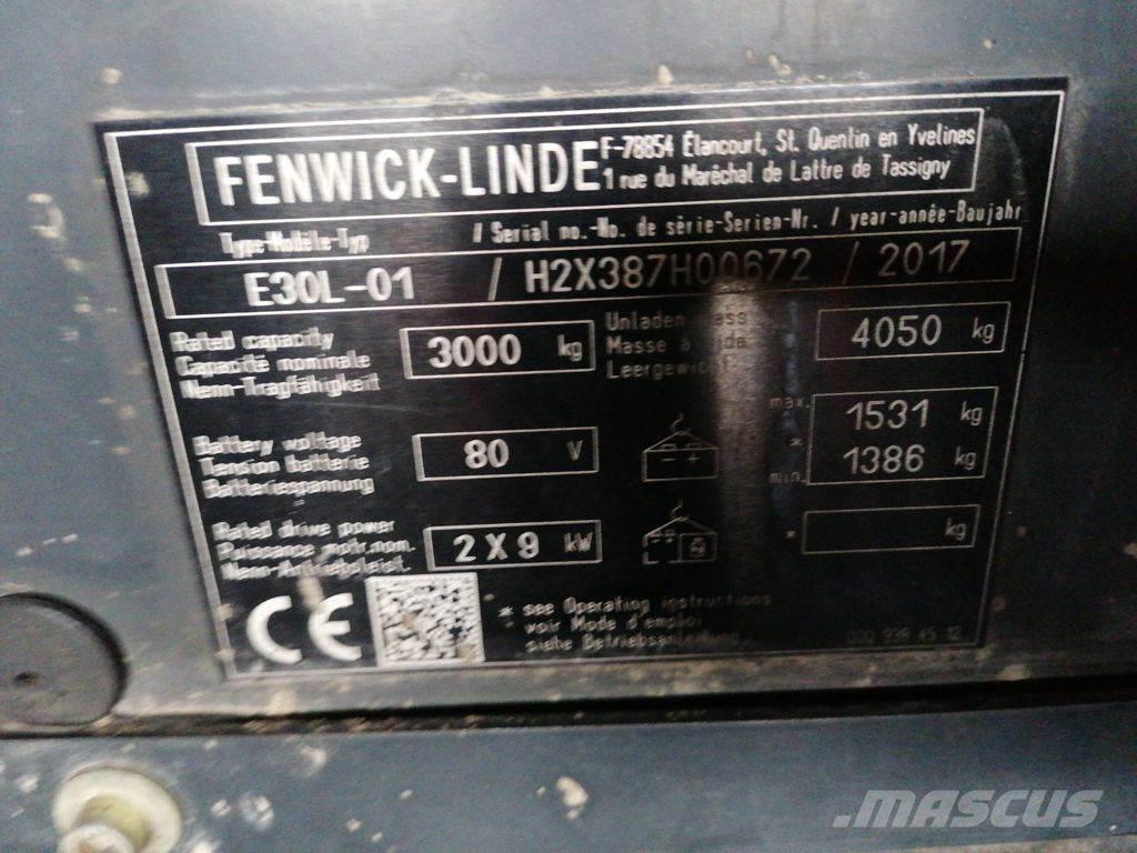 Linde E30L-01 Empilhadores eléctricos