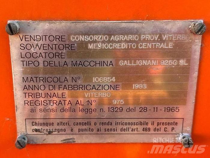  GALLICANI 9250SL Enfardadeiras