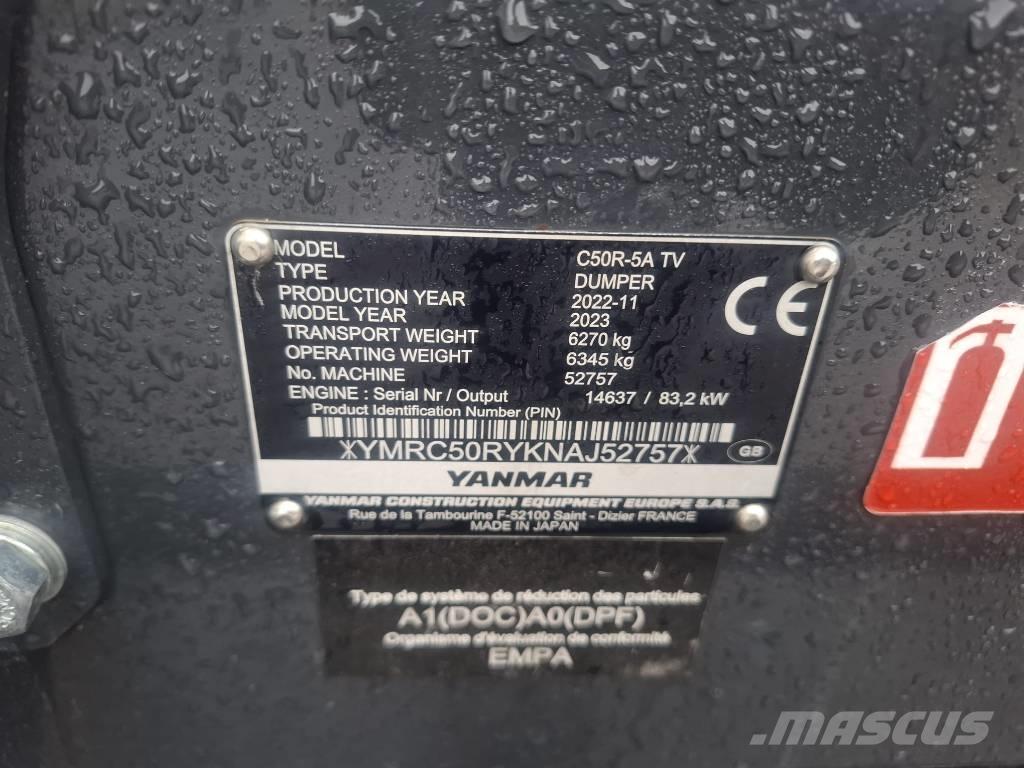 Yanmar C 50 R-5A Dumpers de rastos