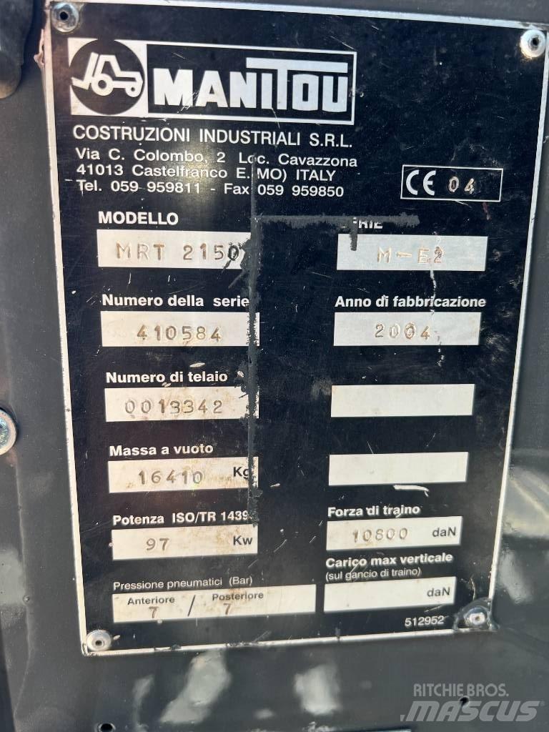 Manitou MRT 2150 Manipulador telescópico