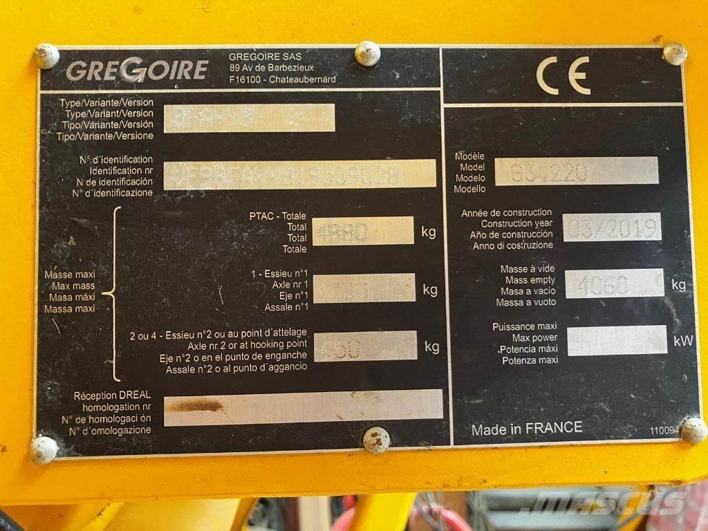 Gregoire G3.220 Máquinas de vindima