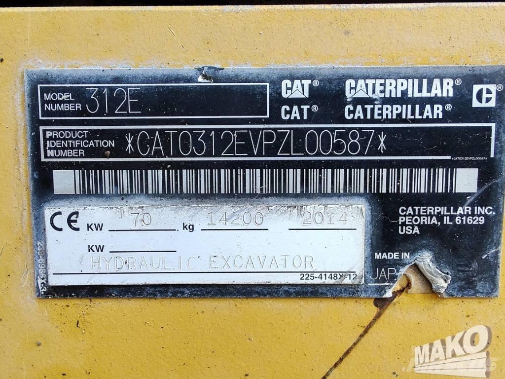 CAT 312 E Escavadeiras de esteiras