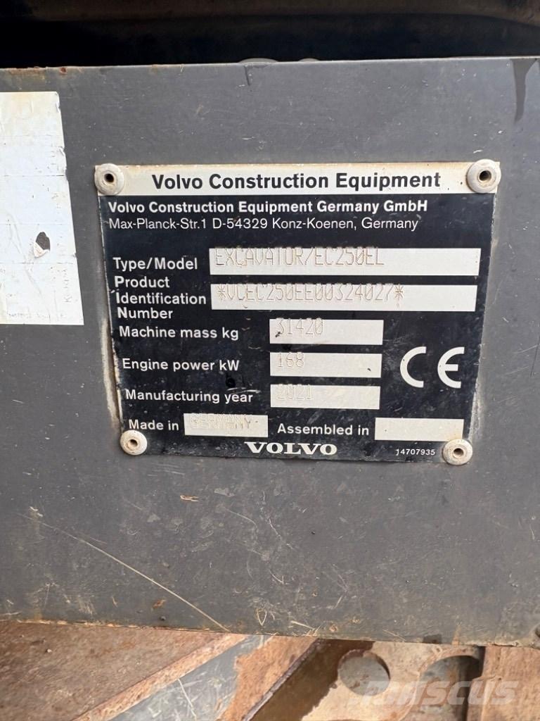 Volvo EC 250 EL Escavadeiras de esteiras