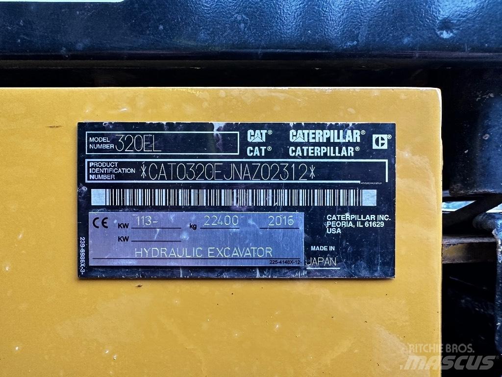 CAT 320 EL Escavadeiras de esteiras