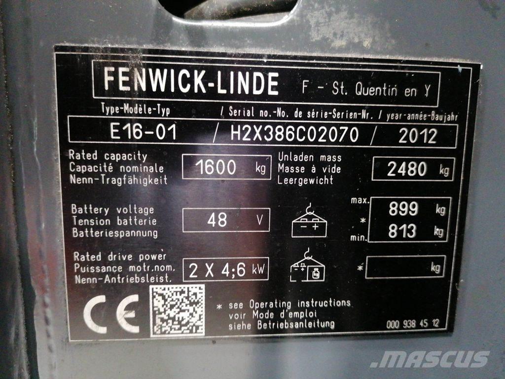 Linde E16-01 Empilhadores eléctricos