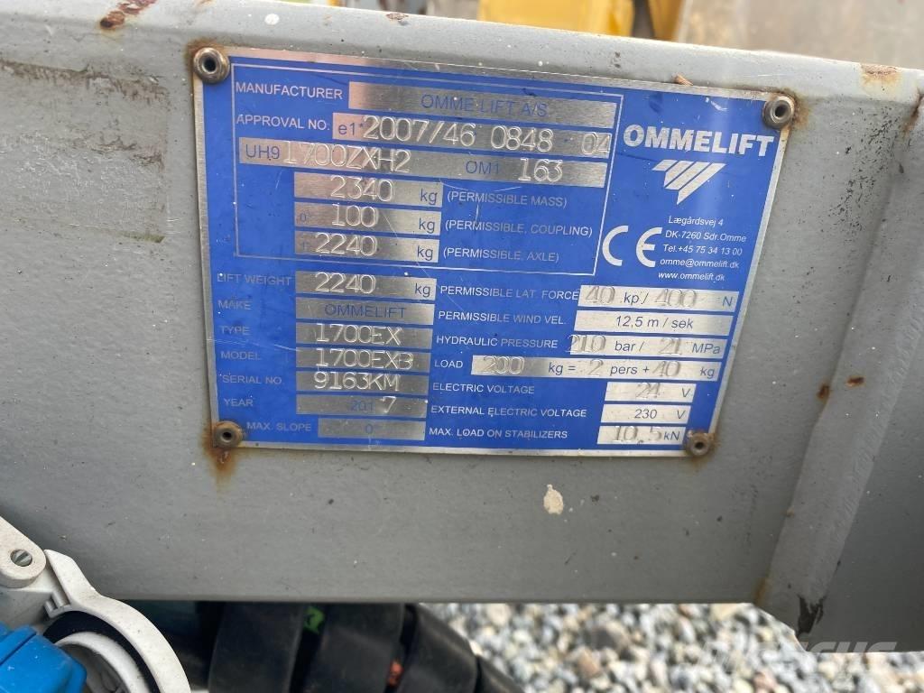 Omme 1700 EBX Plataformas aéreas montadas em atrelados