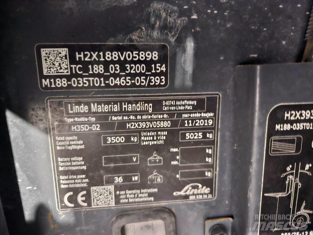 Linde H35D Empilhadores Diesel