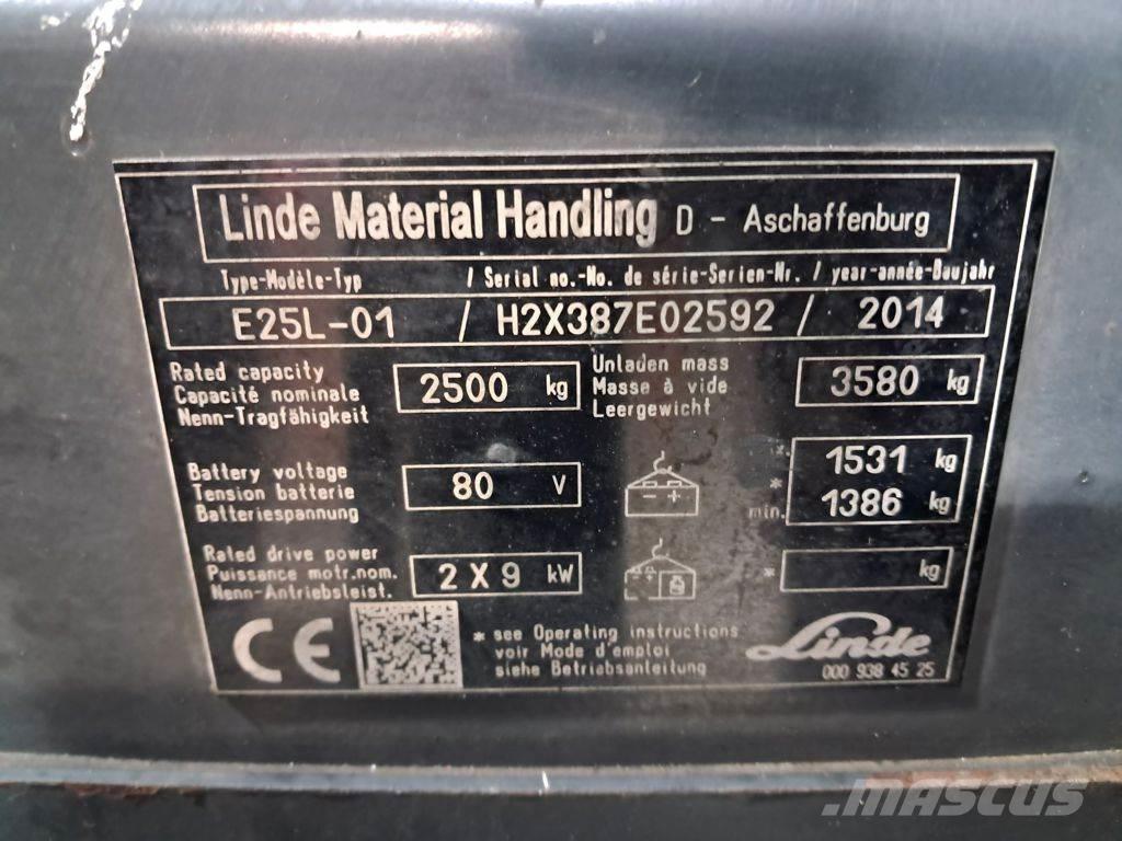 Linde E25L-01 Empilhadores eléctricos