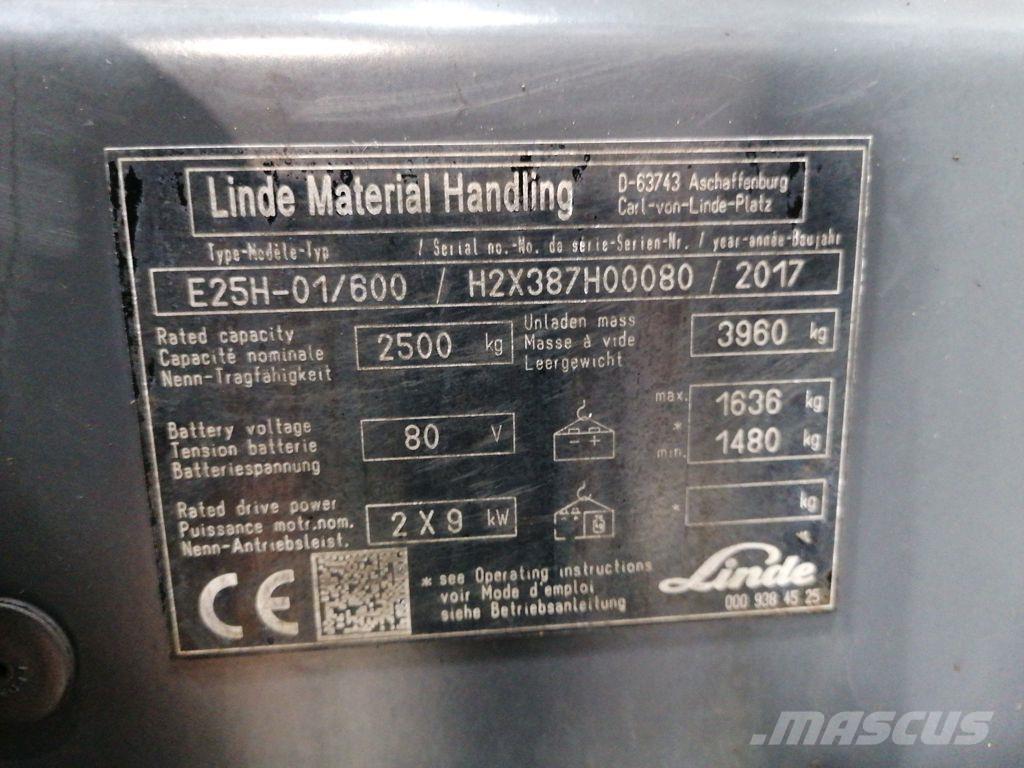 Linde E25H-01/600 Empilhadores eléctricos