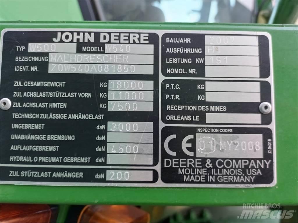 John Deere W540 Ceifeiras debulhadoras
