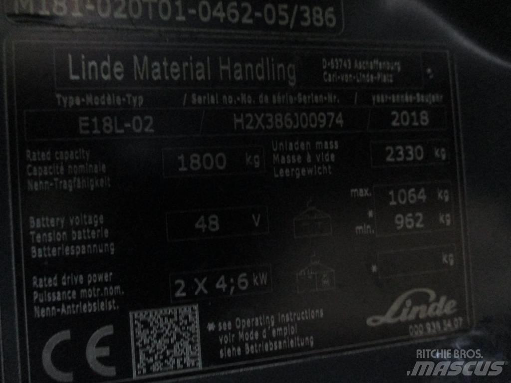 Linde E18L Empilhadores eléctricos