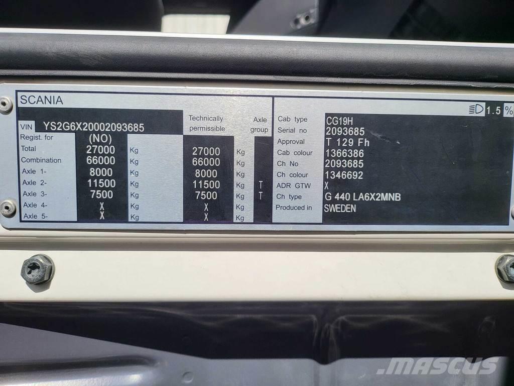 Scania G440 6X2 Cavalos Mecânicos