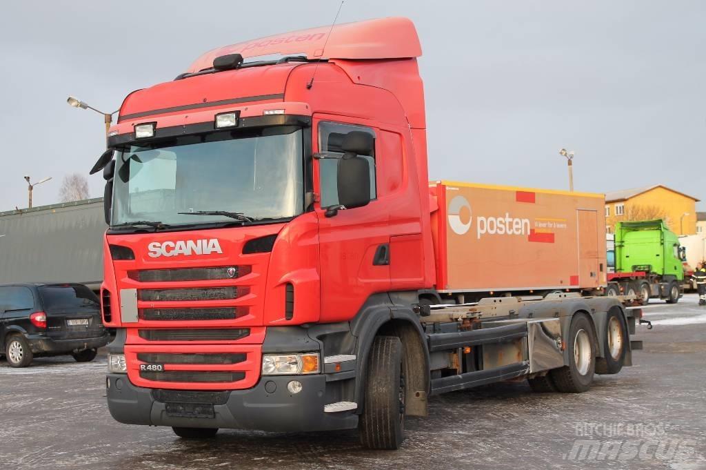 Scania R480 LB6X2HNB Camiões porta-contentores