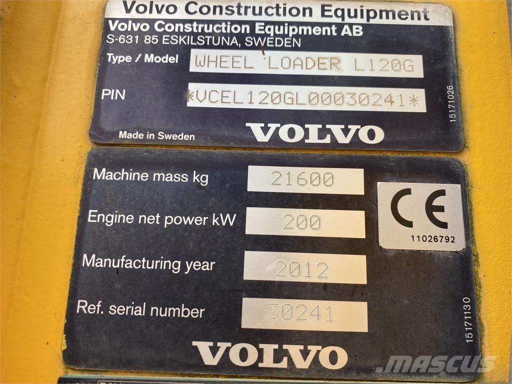 Volvo L120G Carregadeiras de rodas