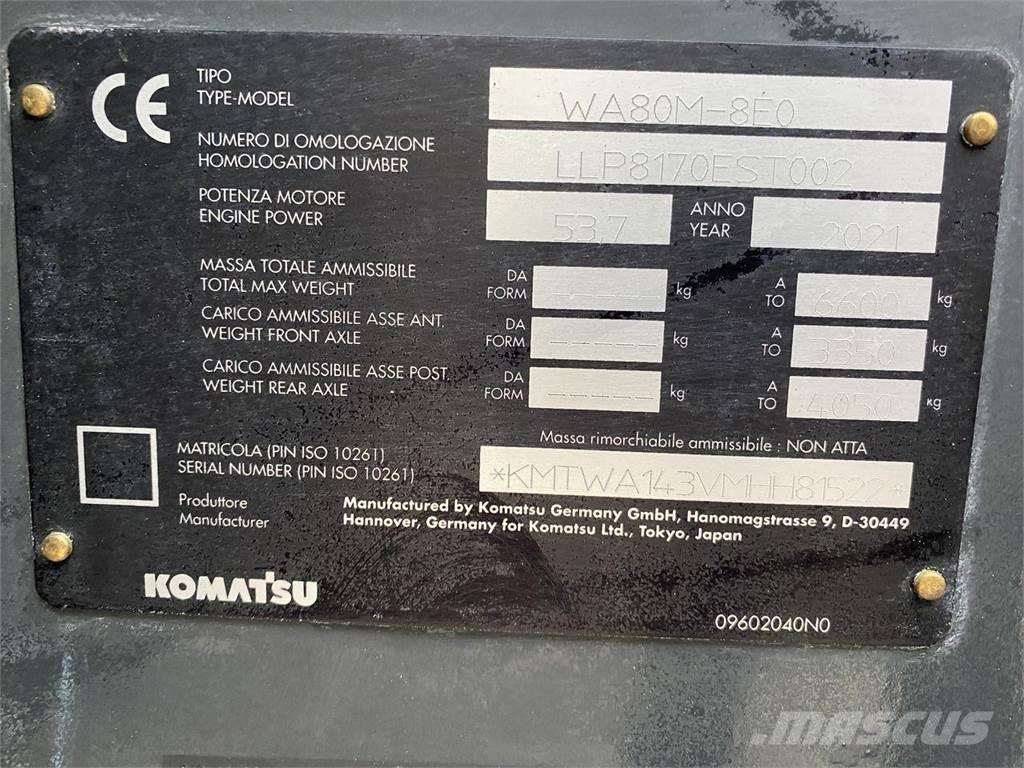 Komatsu WA80M-8EO Carregadora multifunções