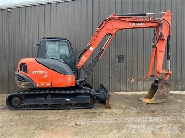 Kubota KX080-4 Escavadeiras de esteiras