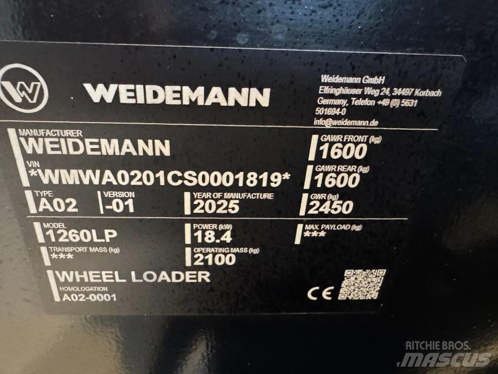 Weidemann 1260 LP Carregadora multifunções