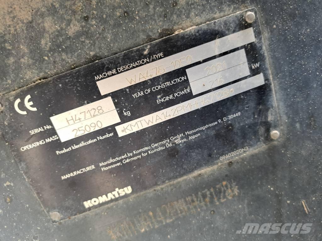 Komatsu WA475-10E0 Carregadeiras de rodas