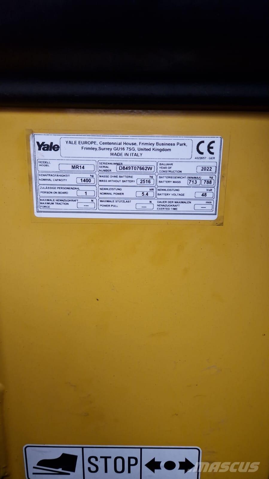 Yale MR14 Empilhadores Elevadores