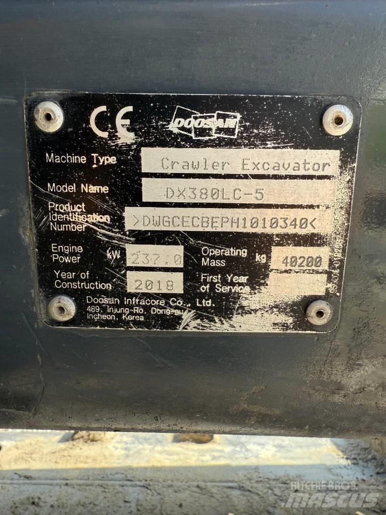 Doosan DX 380 LC-5 Escavadeiras de esteiras