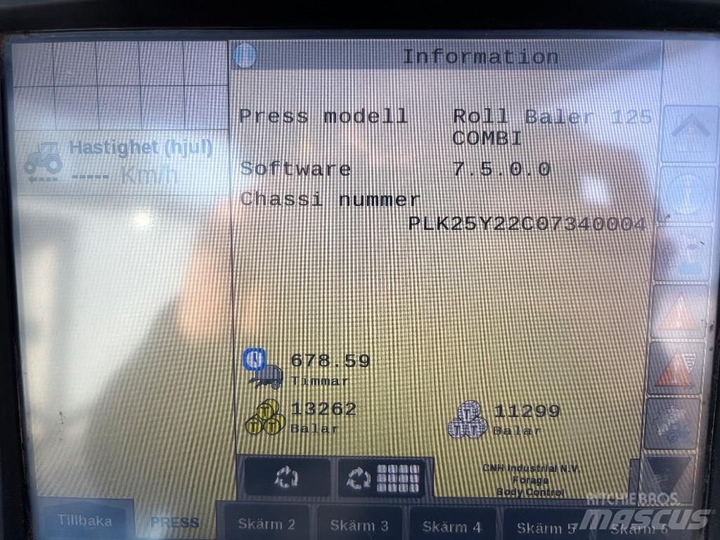 New Holland RB 125 Enfardadeira de rolos