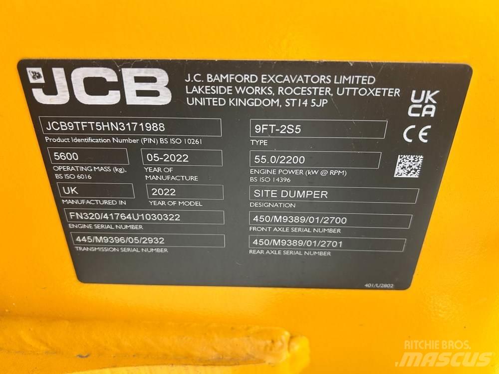 JCB 9TFT-2 Dumpers de obras