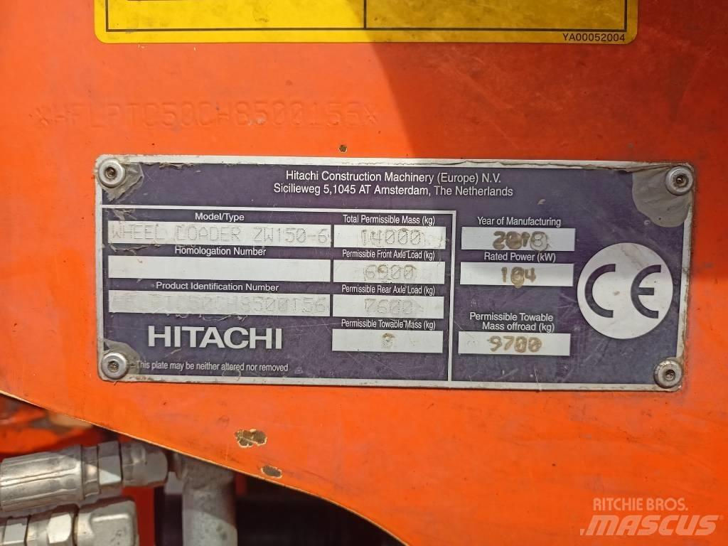 Hitachi ZW150 Carregadeiras de rodas