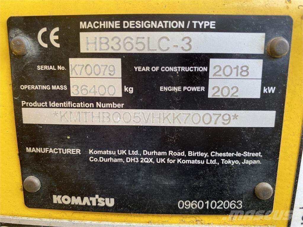 Komatsu HB365LC-3 Escavadeiras de esteiras