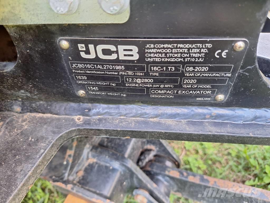 JCB 16 C-1 Miniescavadeiras