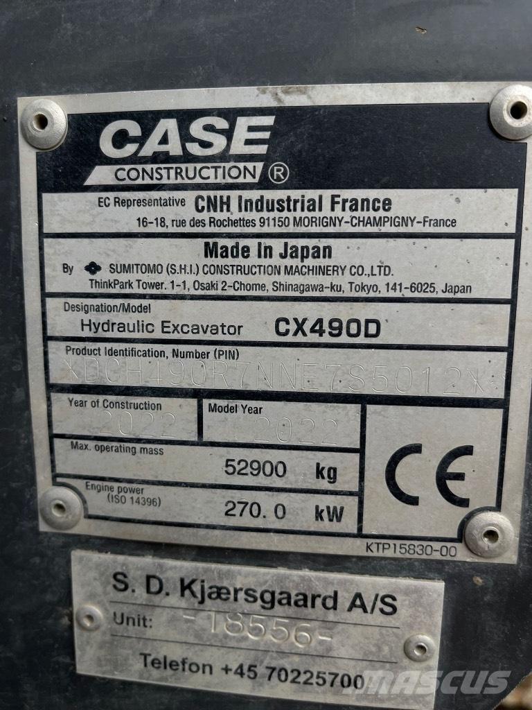 CASE CX 490 D Escavadeiras de esteiras