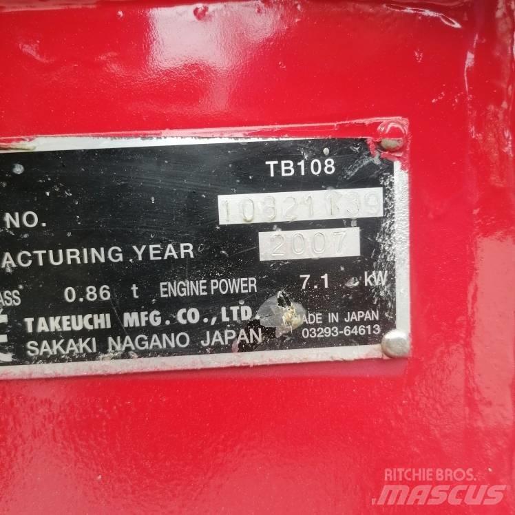Takeuchi TB108 Miniescavadeiras