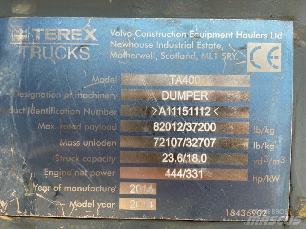 Terex TA 400 Caminhões articulados