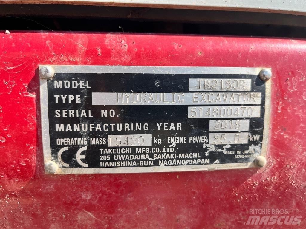 Takeuchi TB 2150 R Escavadeiras de esteiras