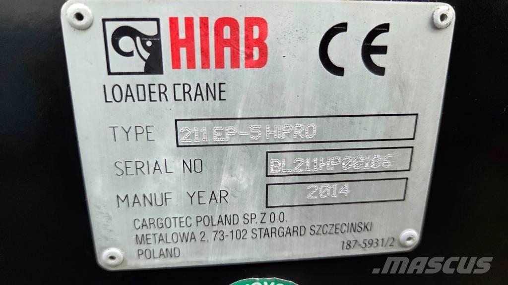 Hiab 211 EP-5 Hipro Gruas carregadoras