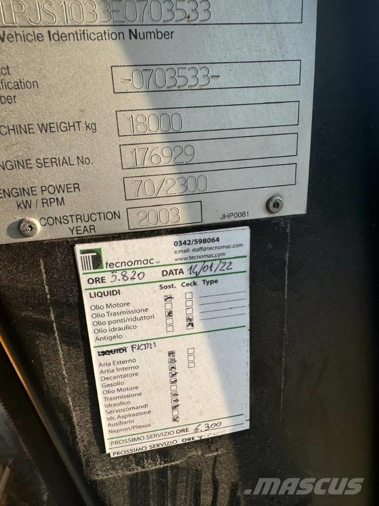 JCB JS 180 Escavadeiras de esteiras