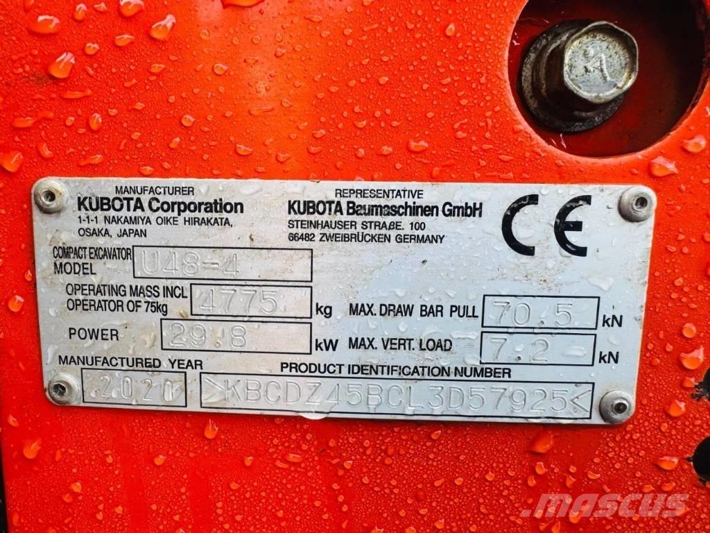 Kubota U 48-4 Miniescavadeiras