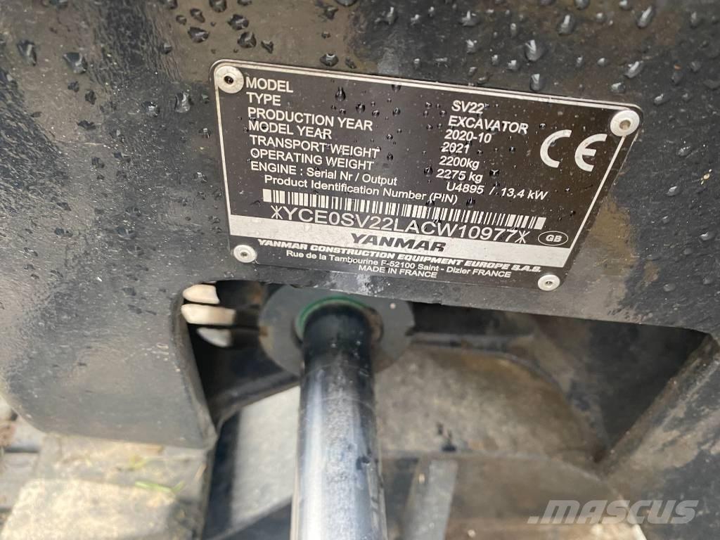 Yanmar SV 22 Miniescavadeiras