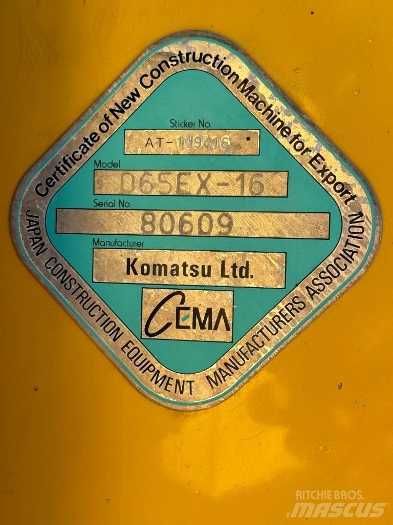 Komatsu D65EX-16 Dozers - Tratores rastos