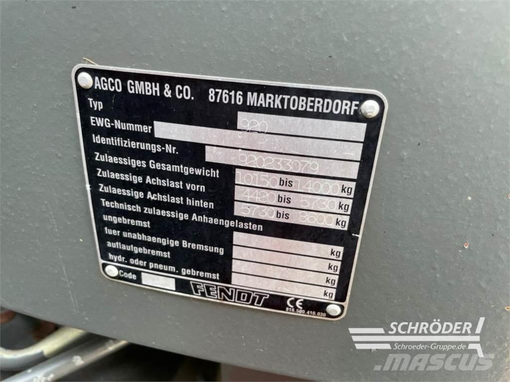 Fendt 920 VARIO Tratores Agrícolas usados