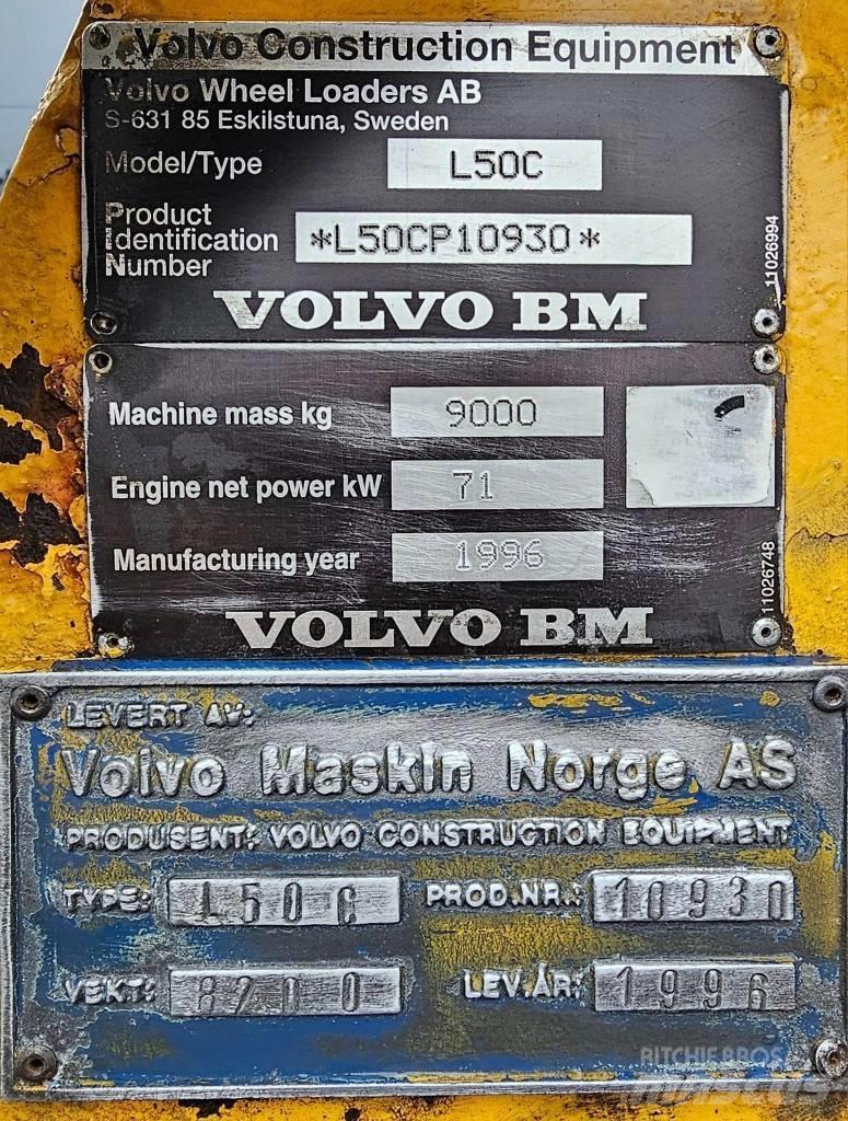 Volvo L 50 C Carregadeiras de rodas