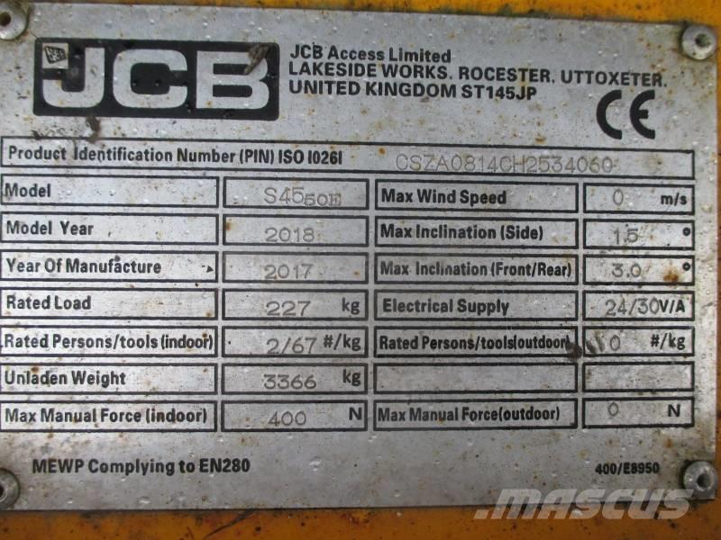 JCB S4550E Elevadores de tesoura