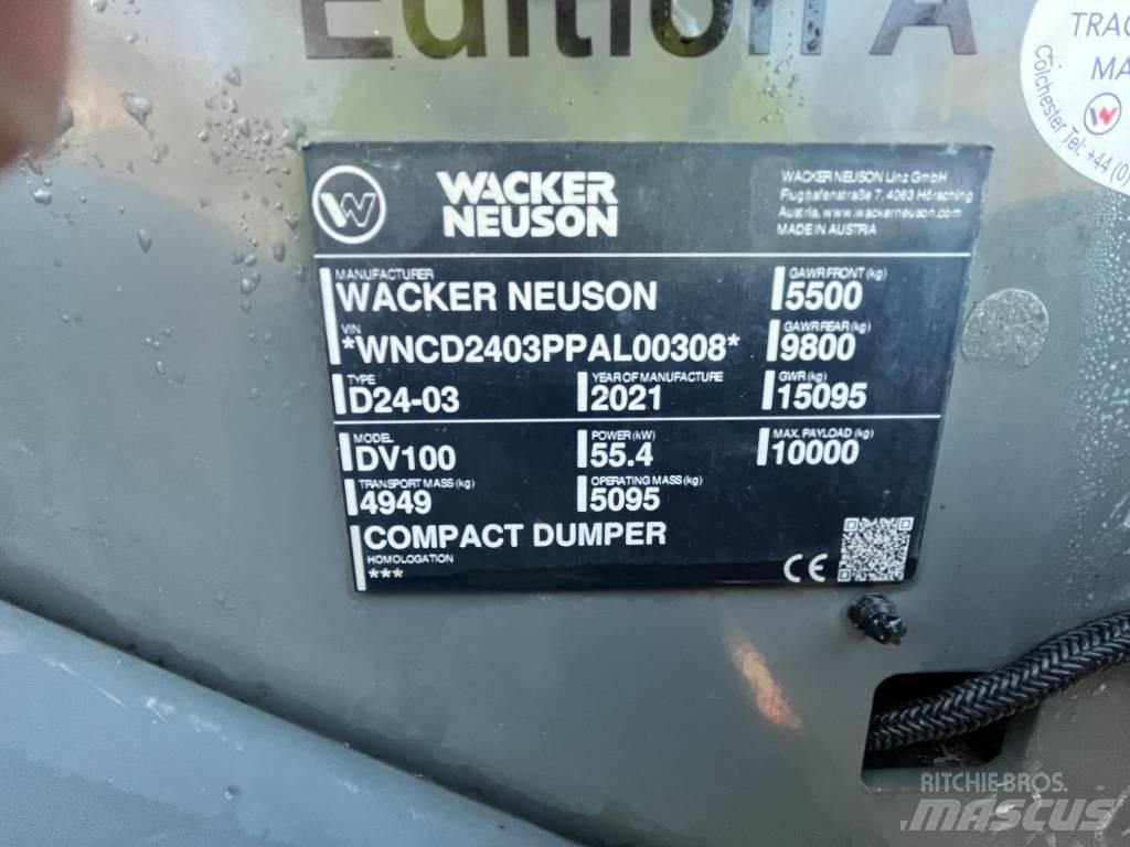 Wacker Neuson DV 100 Dumpers de obras