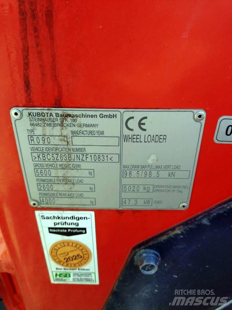 Kubota R 090 Carregadeiras de rodas