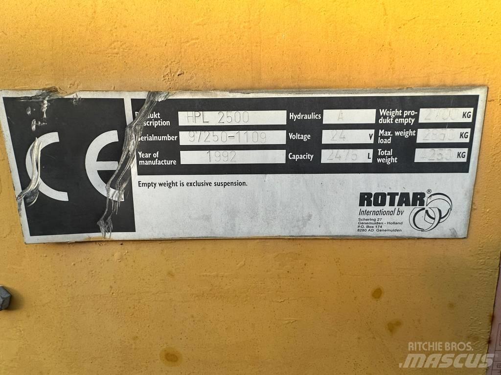Rotar HPL 2500 Equipamento de triagem